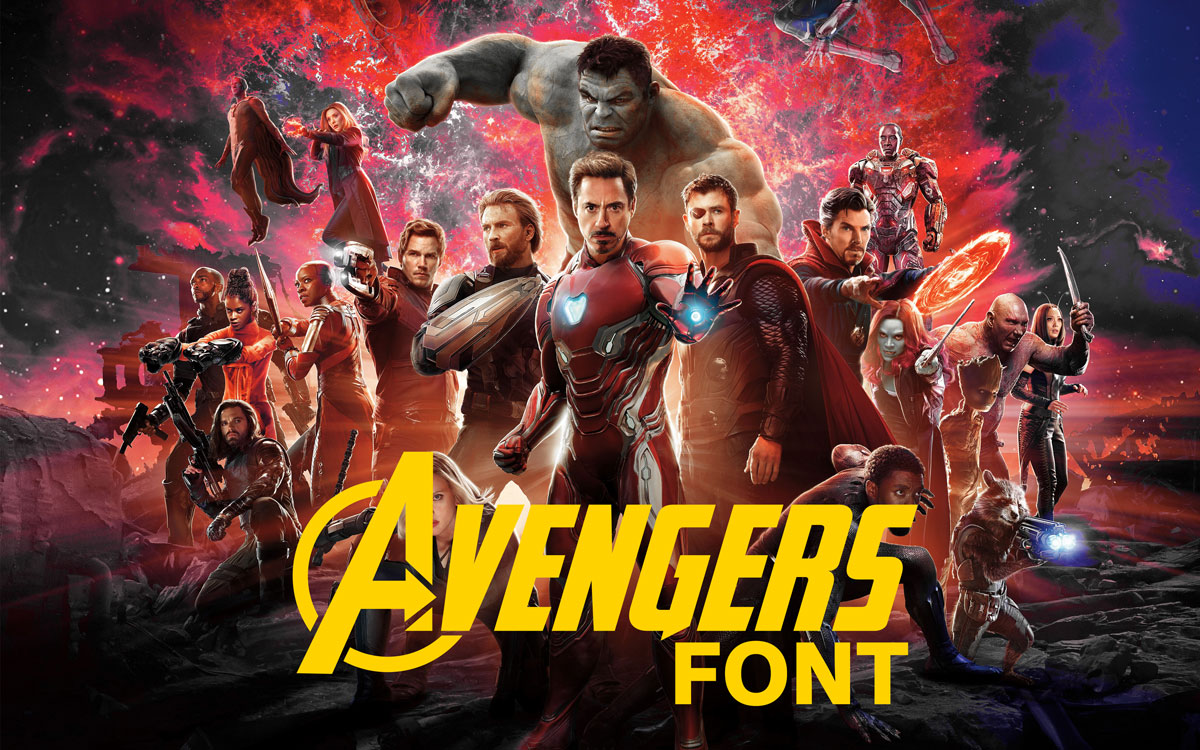 free fonts avengers